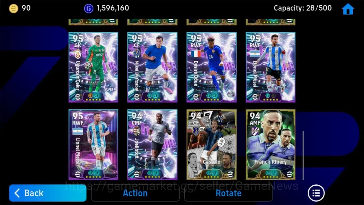 eFootball Accounts Legends & Iconic Players Android |Epic Cannavaro,Adriano,Totti,Bebeto,Show Time Oyarzabal Etc|Manager 10