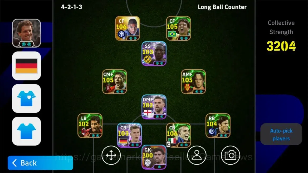 eFootball Accounts Legends & Iconic Players Android |Epic Cannavaro,Adriano,Totti,Bebeto,Show Time Oyarzabal Etc|Manager 2