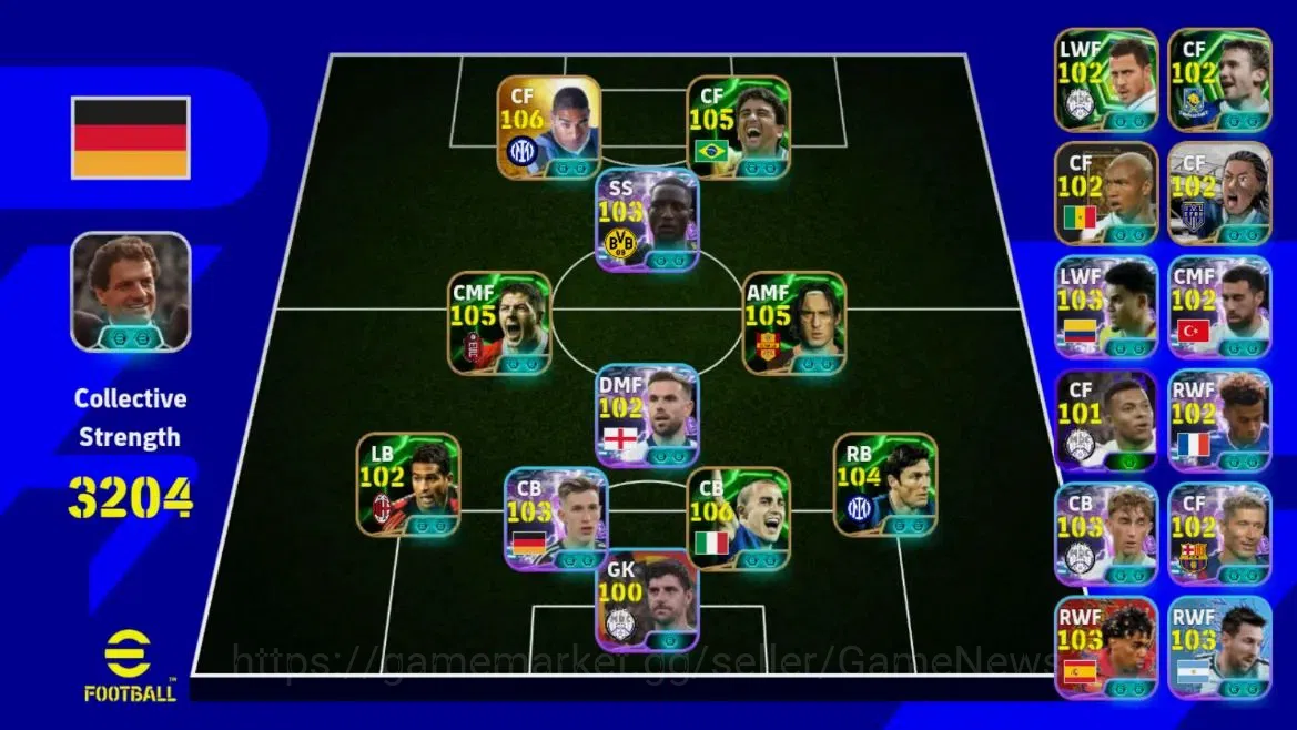 eFootball Accounts Legends & Iconic Players Android |Epic Cannavaro,Adriano,Totti,Bebeto,Show Time Oyarzabal Etc|Manager 3