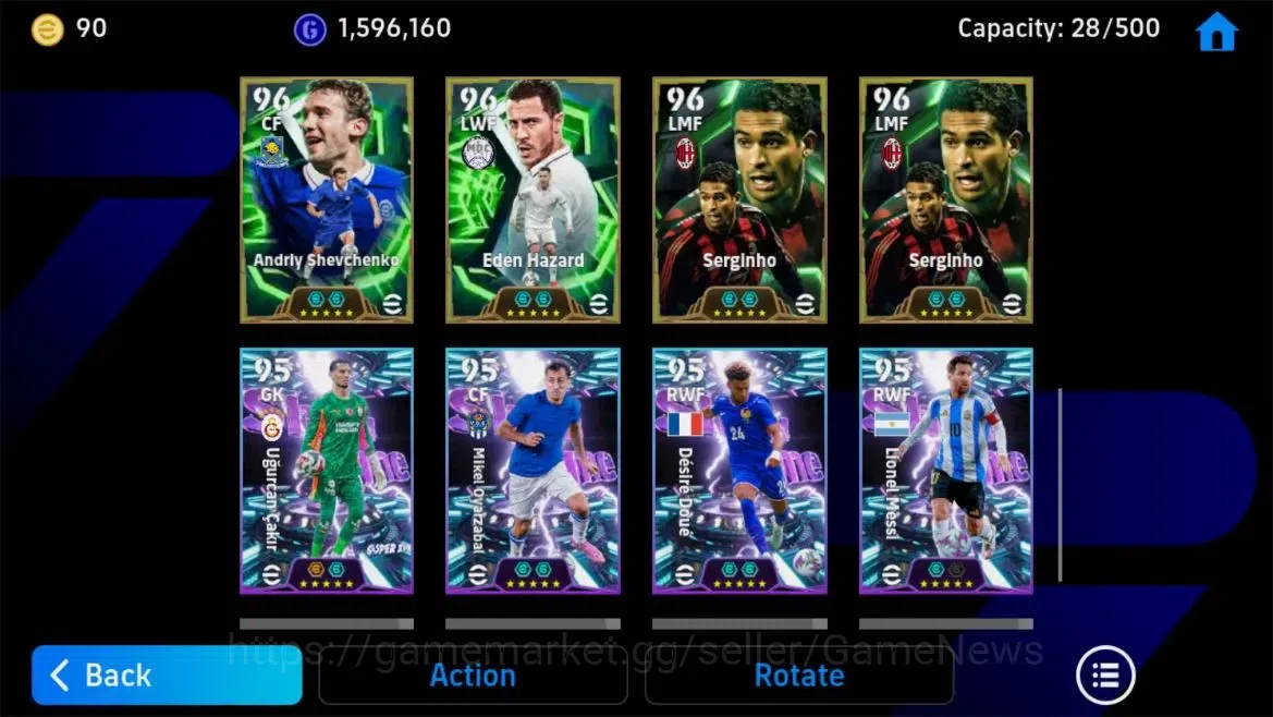 eFootball Accounts Legends & Iconic Players Android |Epic Cannavaro,Adriano,Totti,Bebeto,Show Time Oyarzabal Etc|Manager 9