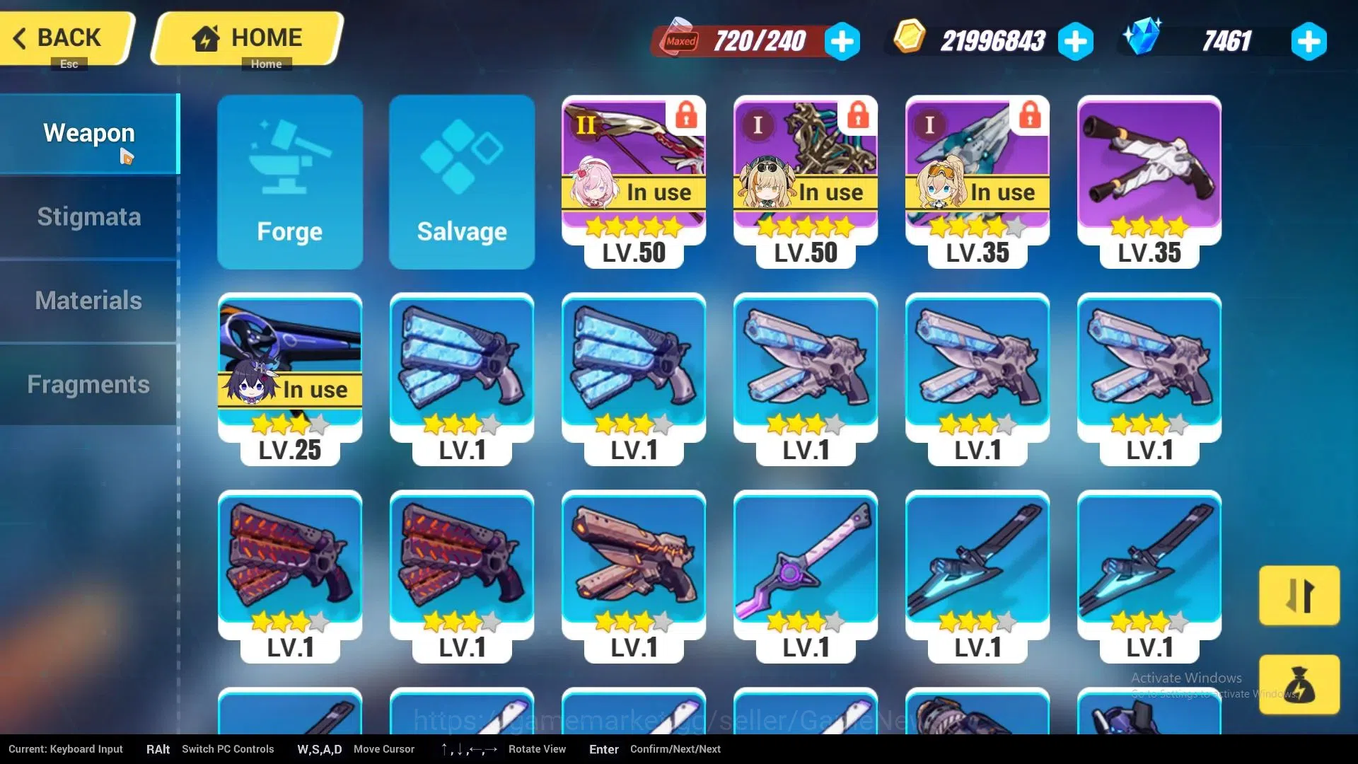 Honkai Impact 3rd Accounts SEA|Lv 54|7461 Crystal|3 Full Set 4/4[Elysia Hi Lo image 4