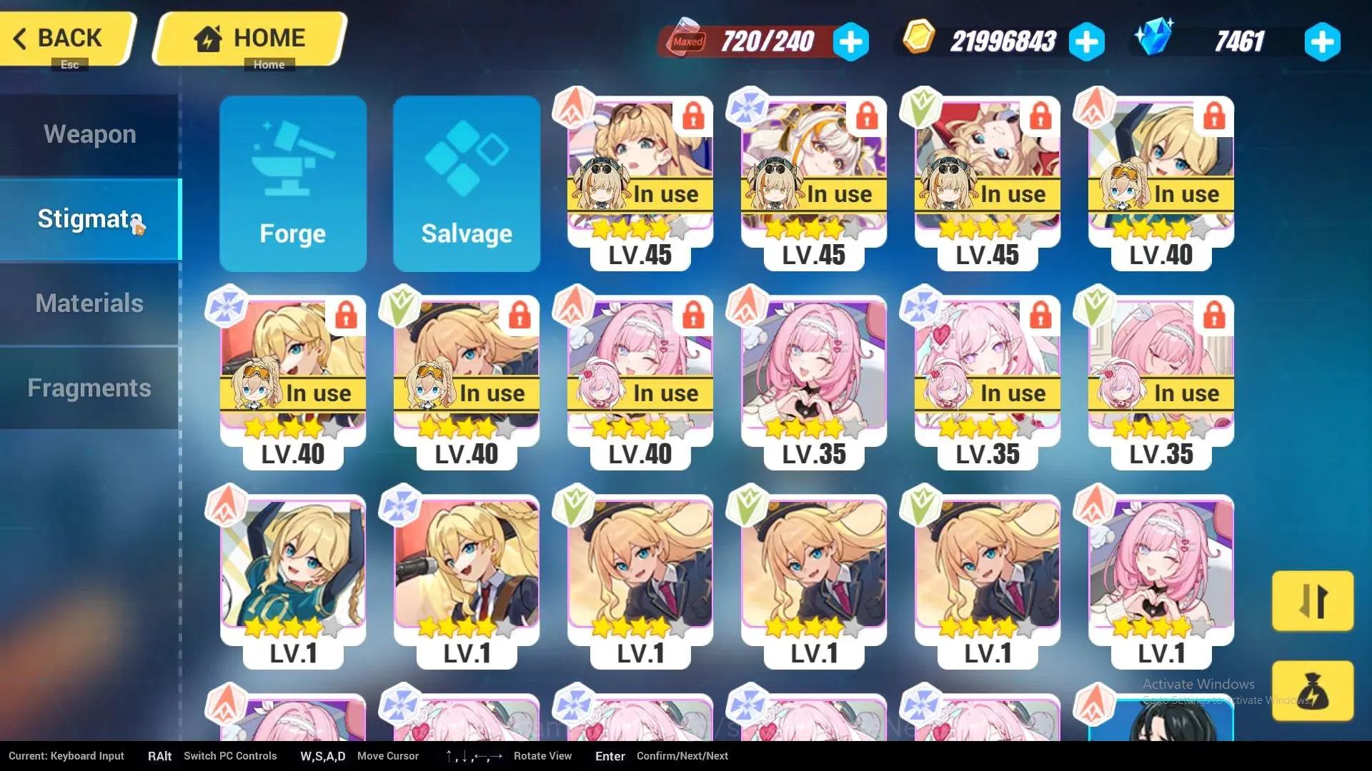 Honkai Impact 3rd Accounts SEA|Lv 54|7461 Crystal|3 Full Set 4/4[Elysia Hi Lo image 5