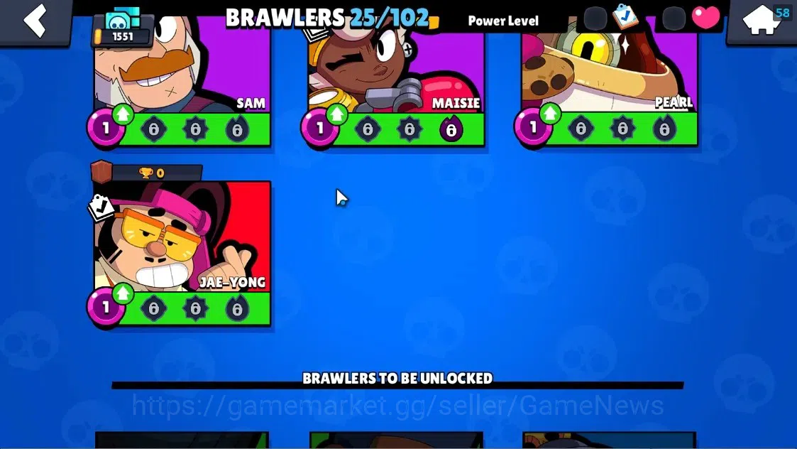 Brawl Stars Accounts 1551 Trophy|25 Brawlers 2 Max Lvl Meg,Full Buffies image 11