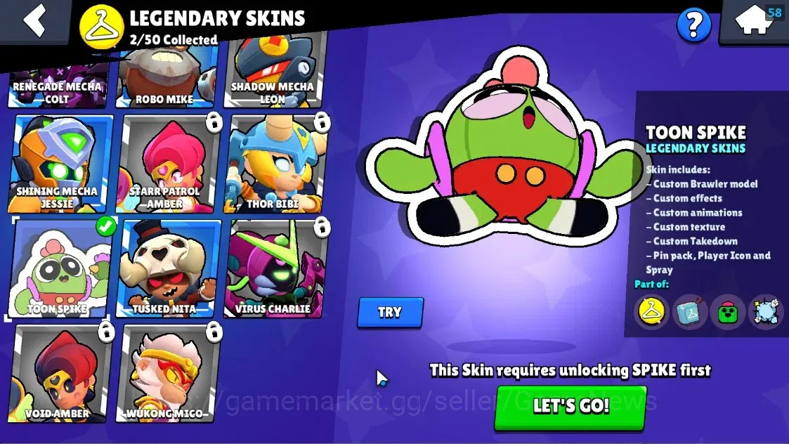 Brawl Stars Accounts 1551 Trophy|25 Brawlers 2 Max Lvl Meg,Full Buffies image 13