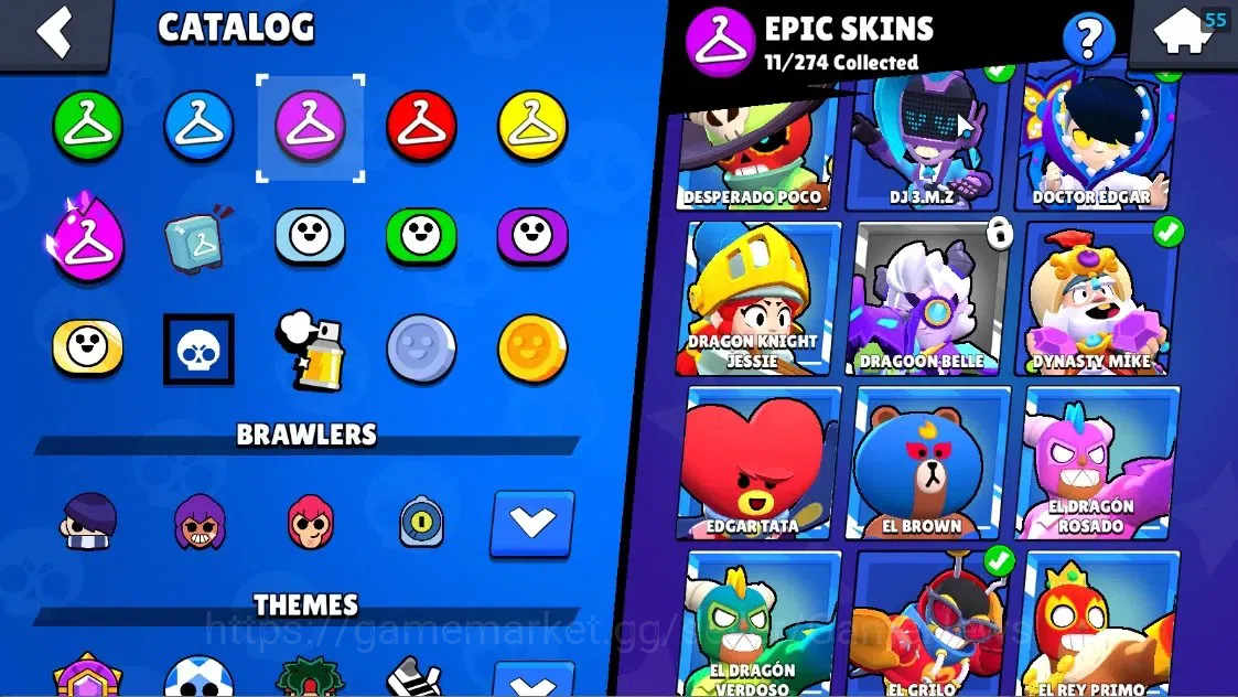 Brawl Stars Accounts 1551 Trophy|25 Brawlers 2 Max Lvl Meg,Full Buffies image 15