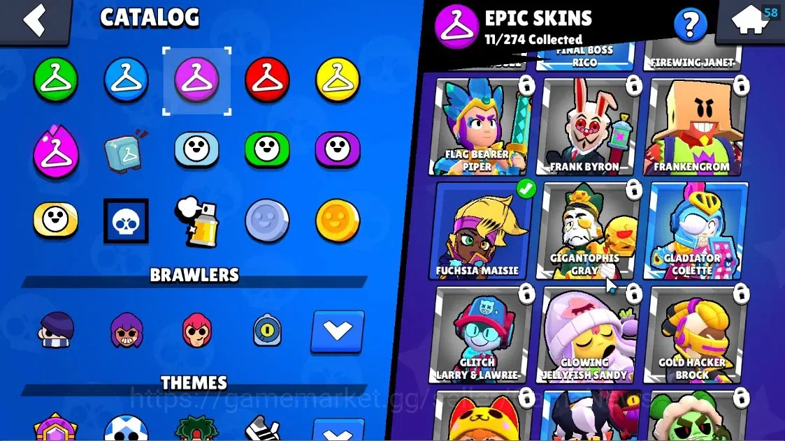 Brawl Stars Accounts 1551 Trophy|25 Brawlers 2 Max Lvl Meg,Full Buffies image 16