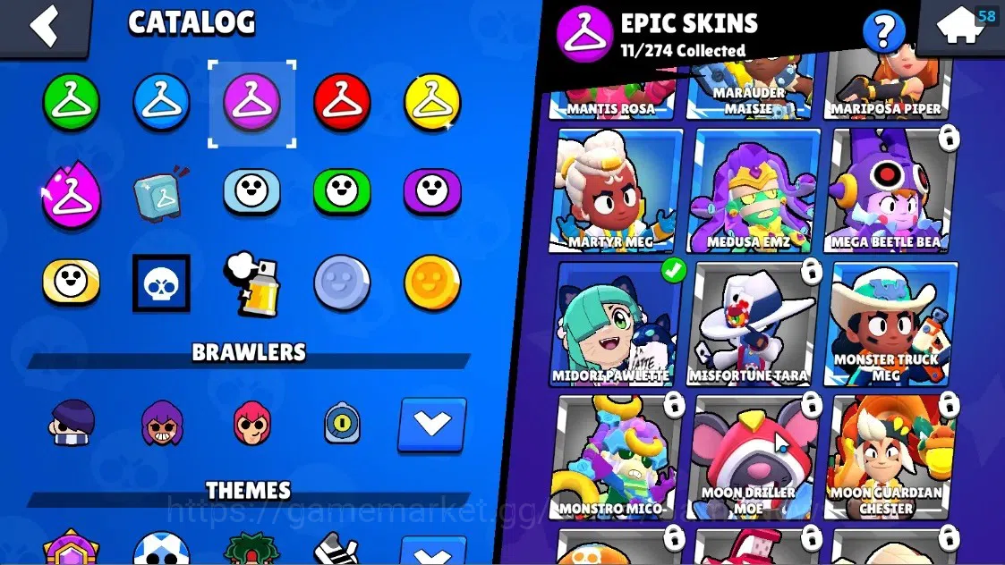 Brawl Stars Accounts 1551 Trophy|25 Brawlers 2 Max Lvl Meg,Full Buffies image 17