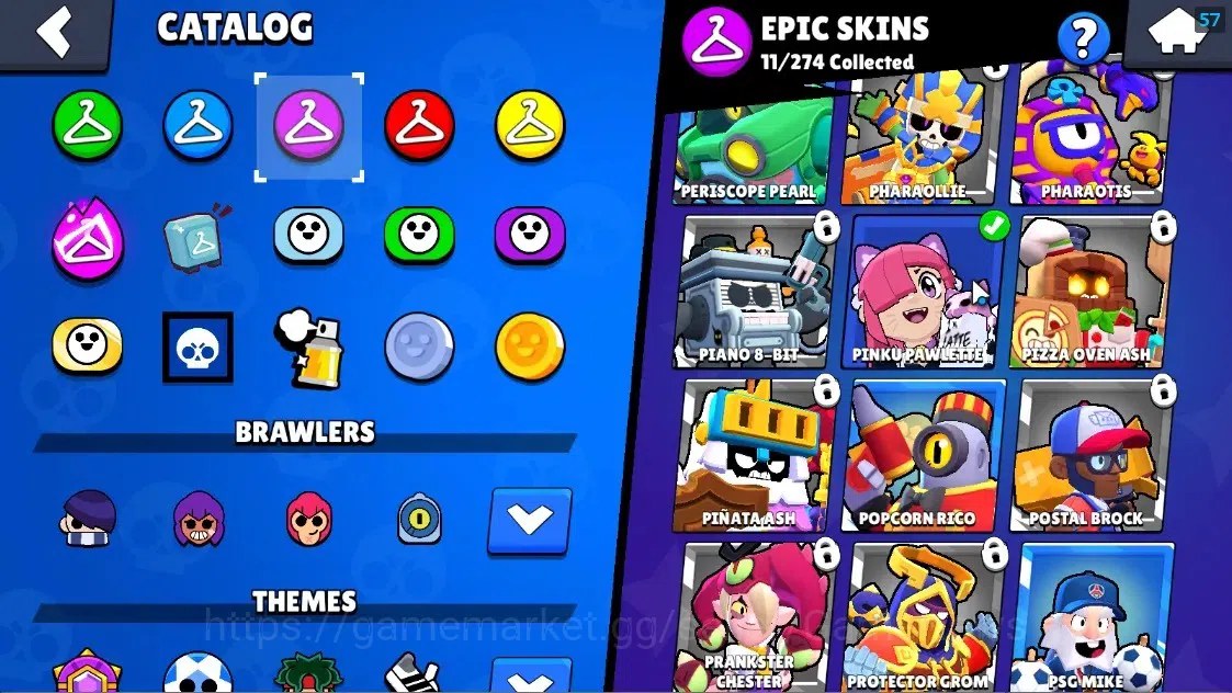 Brawl Stars Accounts 1551 Trophy|25 Brawlers 2 Max Lvl Meg,Full Buffies image 18