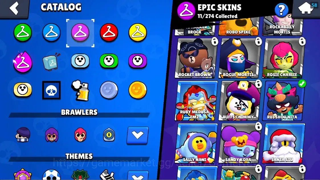 Brawl Stars Accounts 1551 Trophy|25 Brawlers 2 Max Lvl Meg,Full Buffies image 19