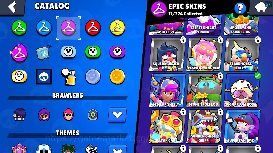 Brawl Stars Accounts 1551 Trophy|25 Brawlers 2 Max Lvl Meg,Full Buffies image 20