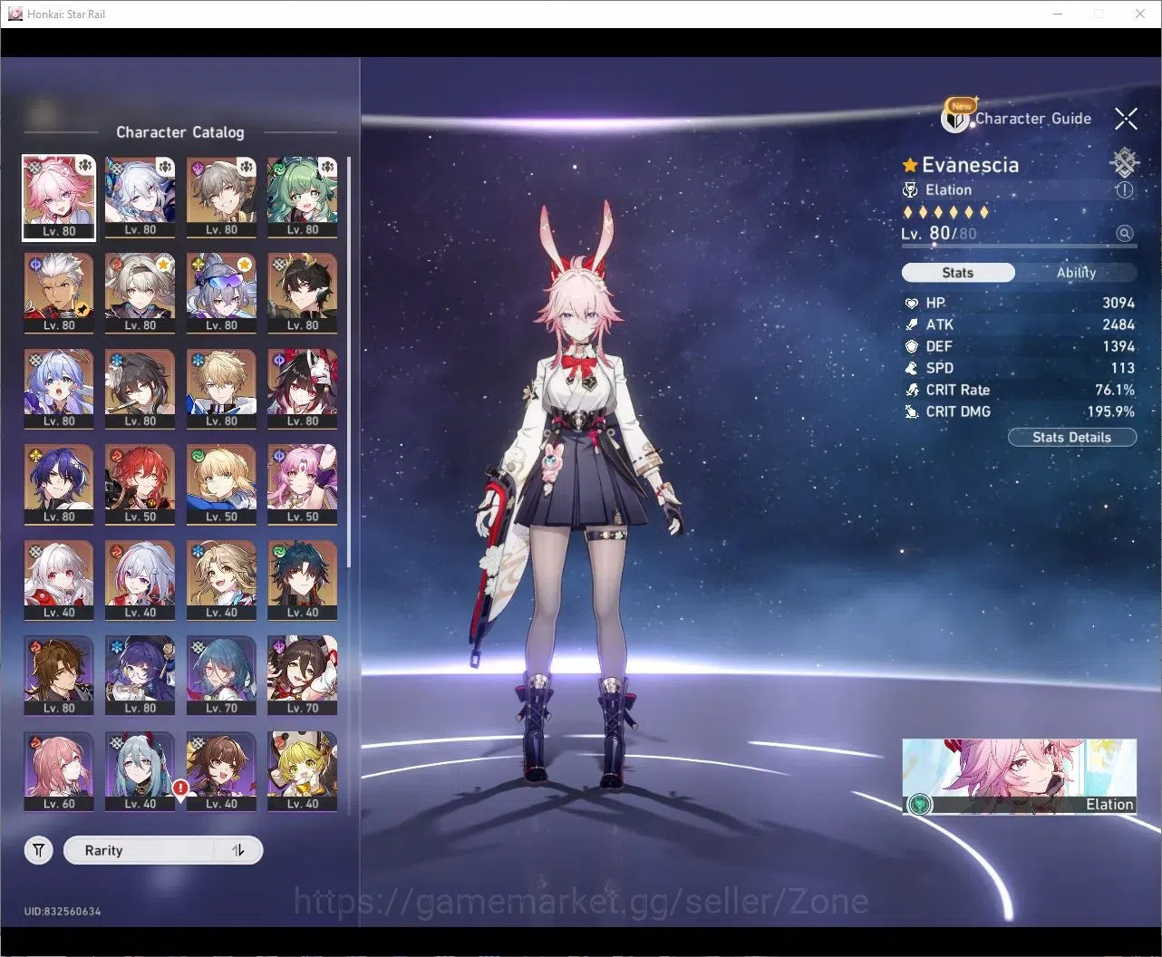 Honkai Star Rail Accounts Others ASIA|TL70|22x5* Char|Firefly+Robin+Sparkle+Huohuo L80|Evanescia+Archer+Yao Guang 1