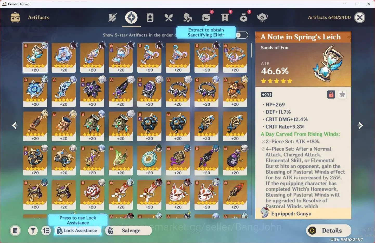 Genshin Impact Accounts ASIA|AR 57|11 Limit+4 Standar (Ineffa Sign,Columbi image 8