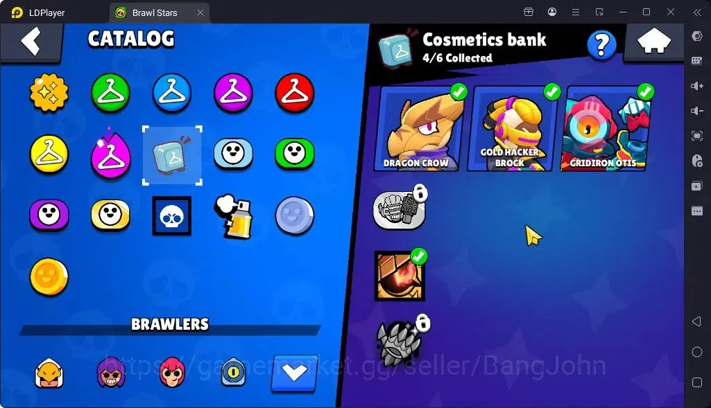 Brawl Stars Accounts Global |Trophy 1552 | Brawler 22| Skins 2 Legendary, 1 Mythic,4 Epic|Bling 8252|Protect Off|Check SS 11