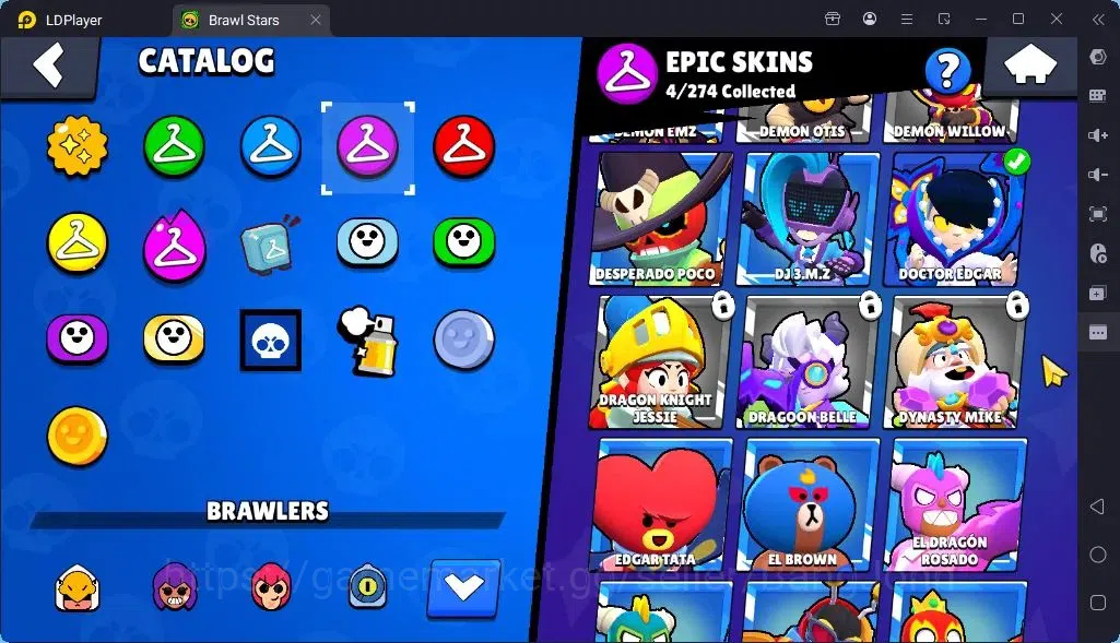 Brawl Stars Accounts Global |Trophy 1552 | Brawler 22| Skins 2 Legendary, 1 Mythic,4 Epic|Bling 8252|Protect Off|Check SS 5