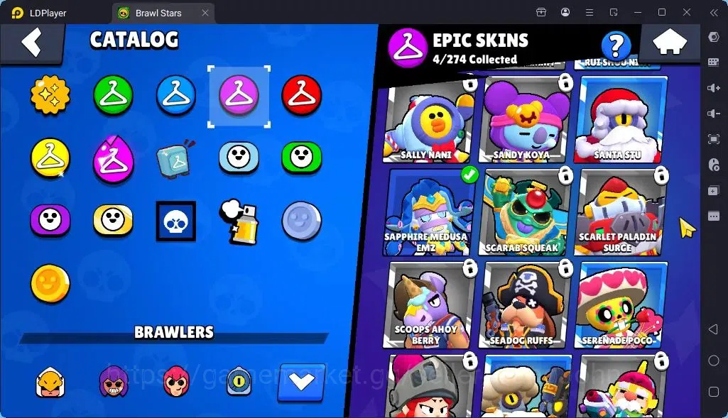 Brawl Stars Accounts Global |Trophy 1552 | Brawler 22| Skins 2 Legendary, 1 Mythic,4 Epic|Bling 8252|Protect Off|Check SS 7