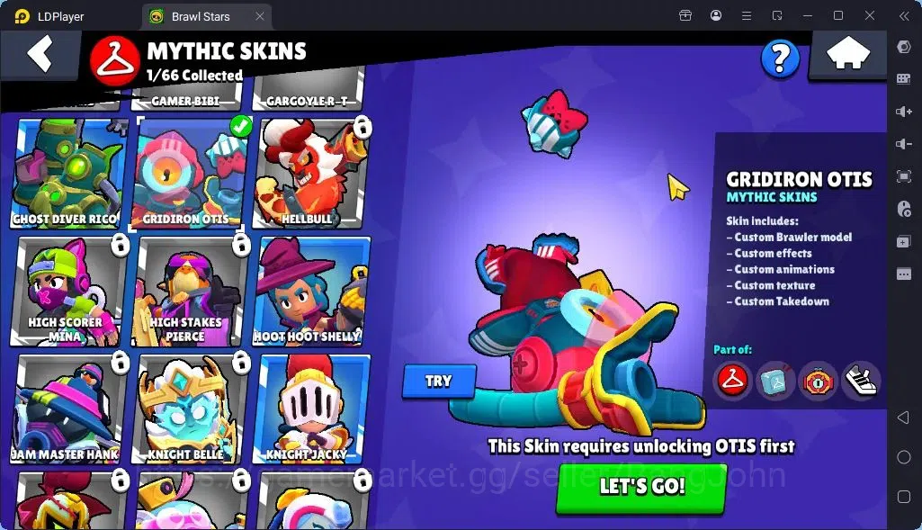 Brawl Stars Accounts Global |Trophy 1552 | Brawler 22| Skins 2 Legendary, 1 Mythic,4 Epic|Bling 8252|Protect Off|Check SS 8