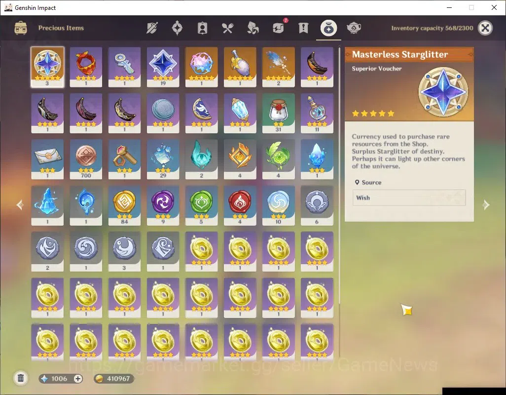 Genshin Impact Accounts ASIA|AR 50|1006 Primo|3 Limited + 1 (*5Weap)|Kamis image 11
