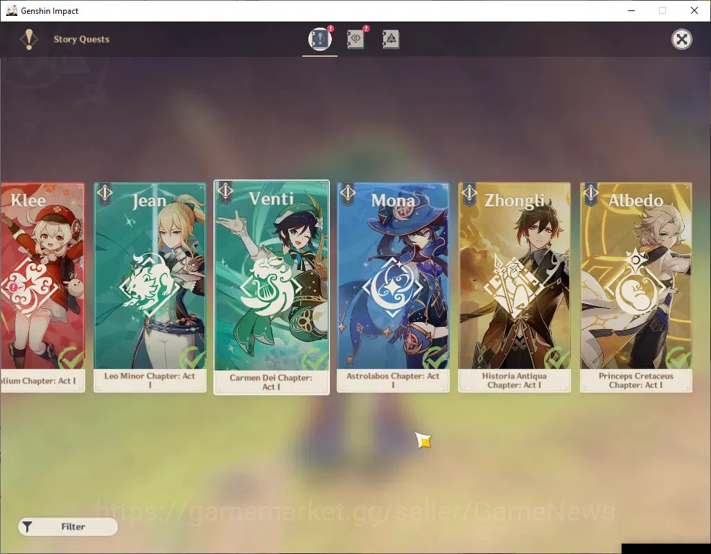 Genshin Impact Accounts ASIA|AR 50|1006 Primo|3 Limited + 1 (*5Weap)|Kamis image 20