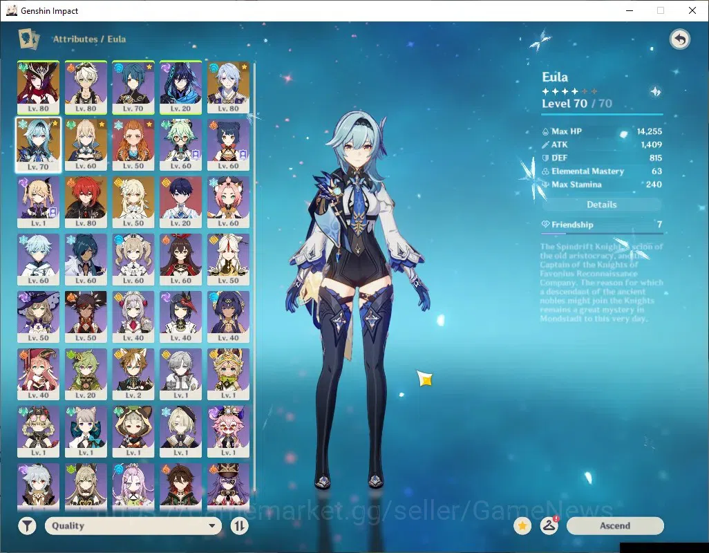 Genshin Impact Accounts ASIA|AR 50|1006 Primo|3 Limited + 1 (*5Weap)|Kamis image 5