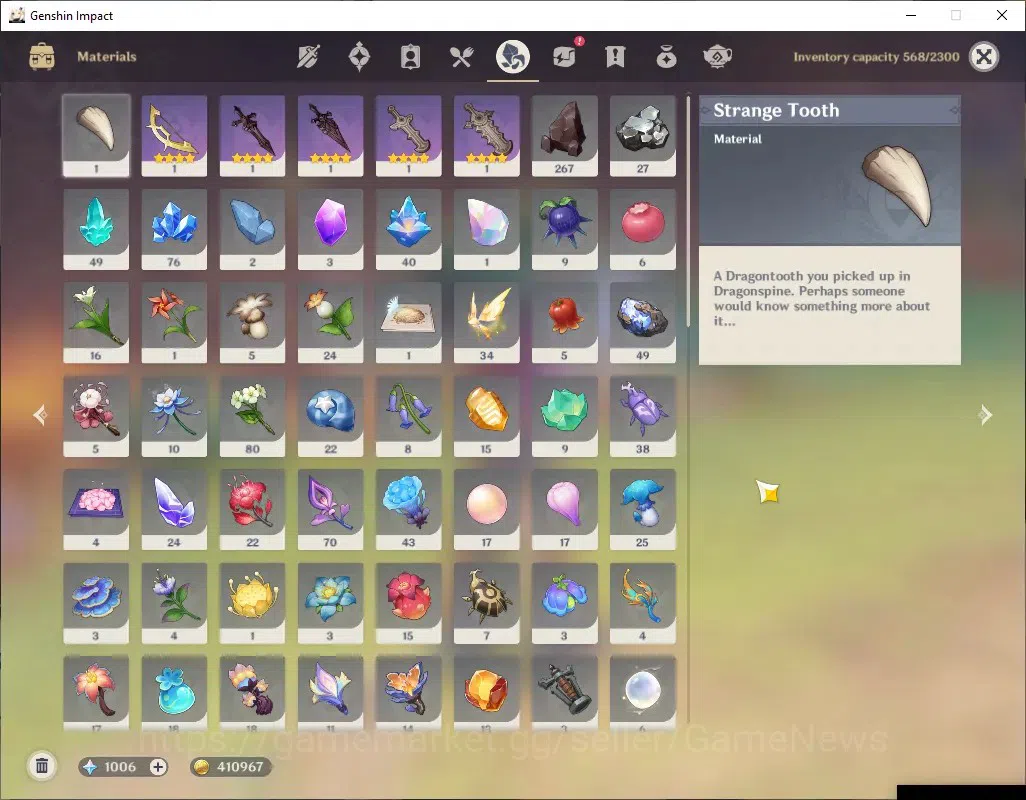 Genshin Impact Accounts ASIA|AR 50|1006 Primo|3 Limited + 1 (*5Weap)|Kamis image 9
