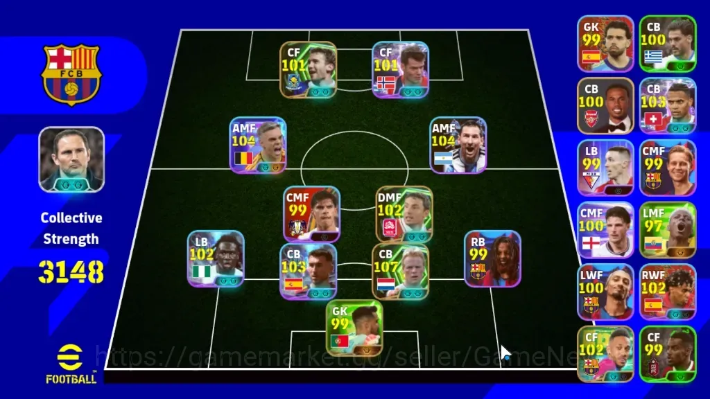 eFootball Accounts High-End Android|Power 3148|4 Epic Ronald Koeman,Mark Van Bommel,Andriy S|10 Show Time Leandro 1