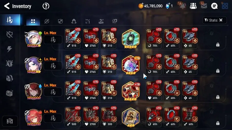 Epic Seven Accounts GLOBAL Unverif|New Era|7 ML(NM Luna,LW Peira,US Ch image 17