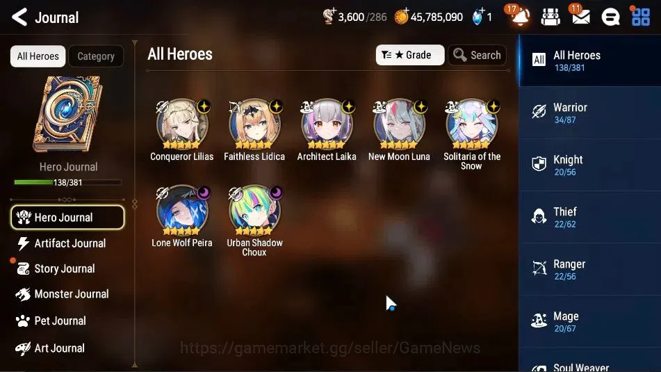 Epic Seven Accounts GLOBAL Unverif|New Era|7 ML(NM Luna,LW Peira,US Ch image 6