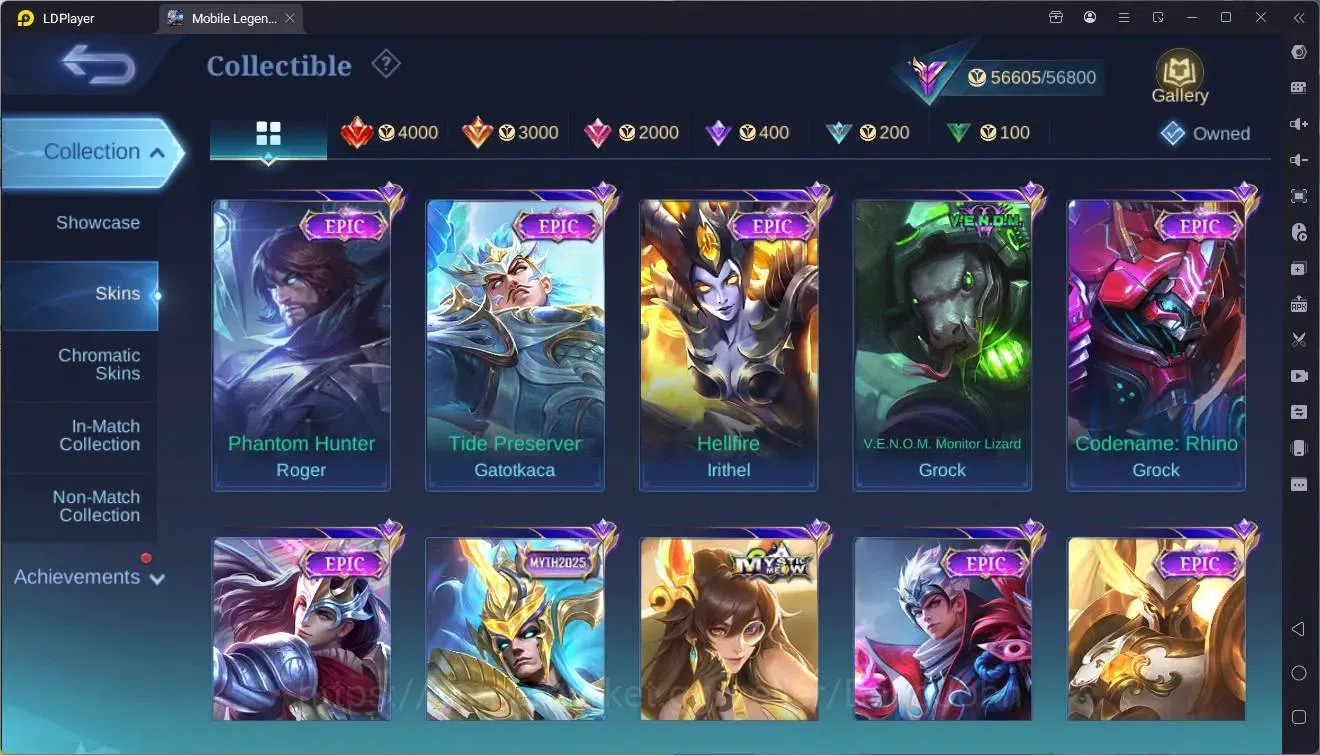 Mobile Legends: Bang Bang Accounts Global |Hero 124|Skin 231|Renowned|Prime Granger|C image 11