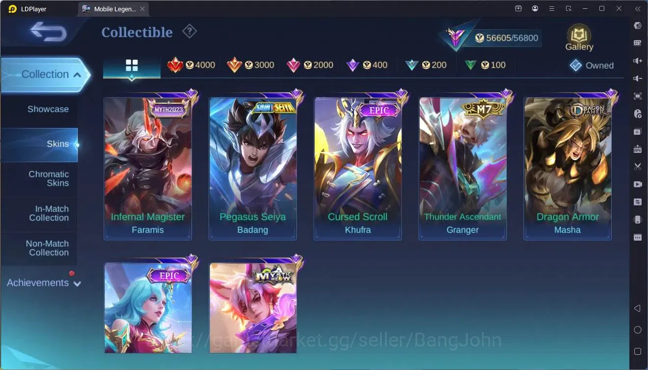 Mobile Legends: Bang Bang Accounts Global |Hero 124|Skin 231|Renowned|Prime Granger|C image 14