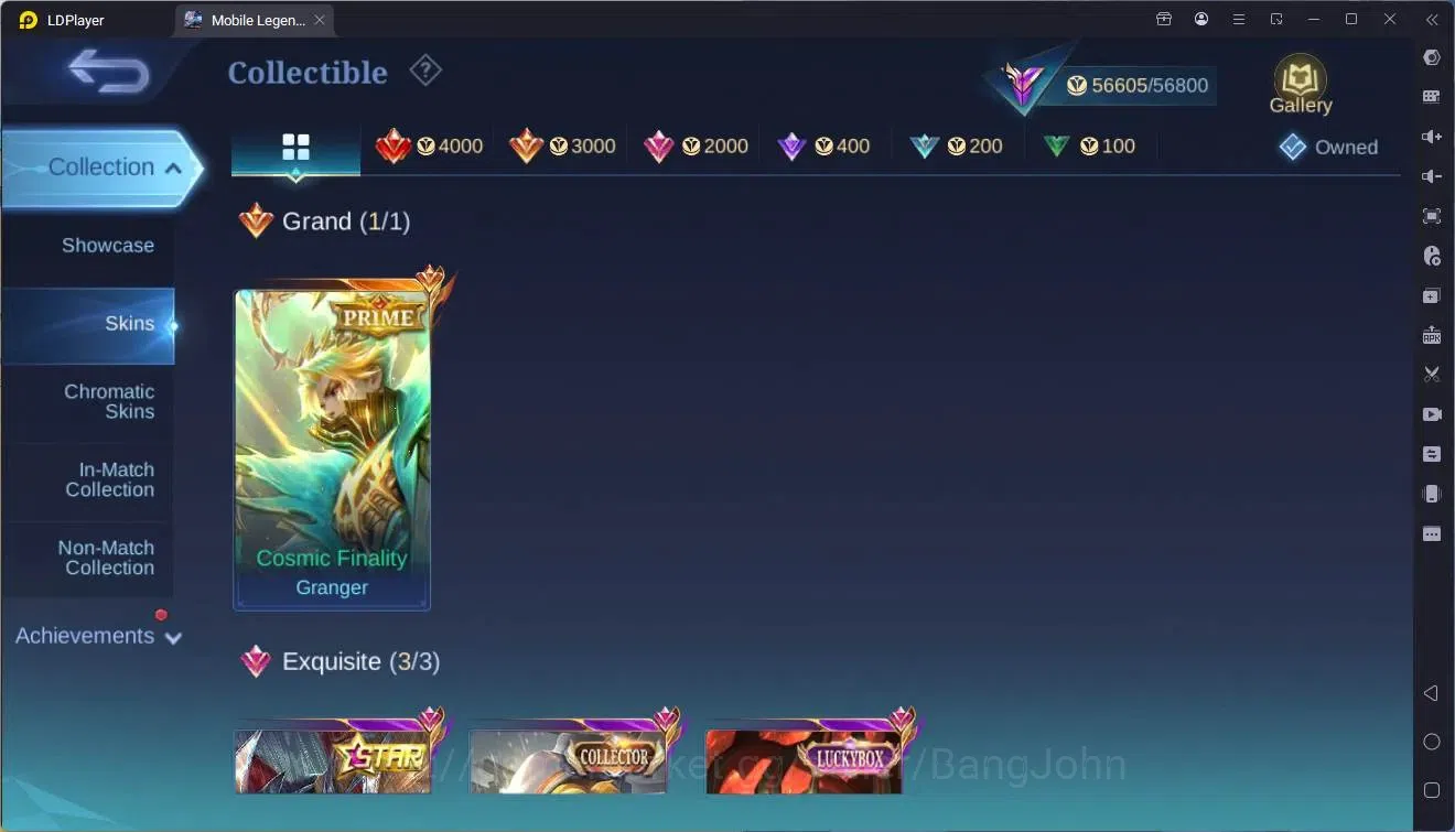 Mobile Legends: Bang Bang Accounts Global |Hero 124|Skin 231|Renowned|Prime Granger|C image 6