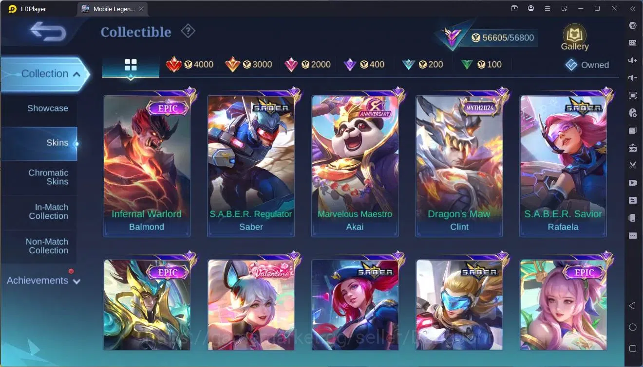 Mobile Legends: Bang Bang Accounts Global |Hero 124|Skin 231|Renowned|Prime Granger|C image 8