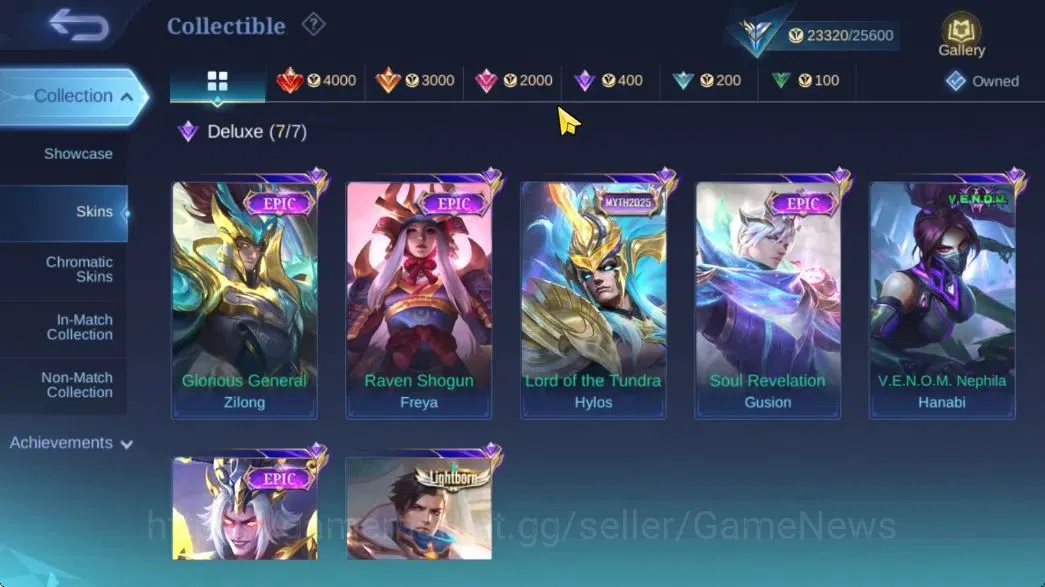 Mobile Legends: Bang Bang Accounts Hero 106|Skin 130|High Glory 63|CC Yi Sun-Shin,Lig image 7