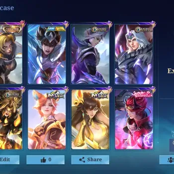 Mobile Legends: Bang Bang Accounts Collector Hero 117|Skins 161|Ex Glory 50|Emblem MAX|CC Nata,Liborn Granger,Valentine