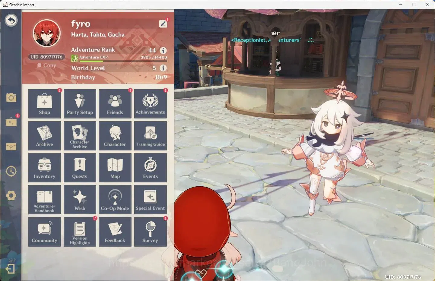 Genshin Impact Accounts ASIA | AR 44 | 4 Char Limited [Klee,Venti,Raiden S image 1
