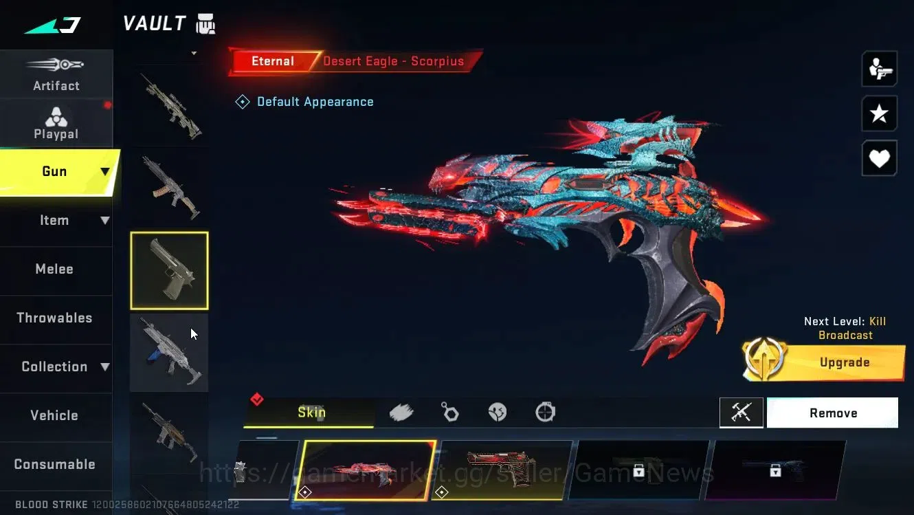 Blood Strike Accounts ASIA|2 ETERNAL[AUG-Empyrean Lv3,DE-Scorpius]|Melee image 11