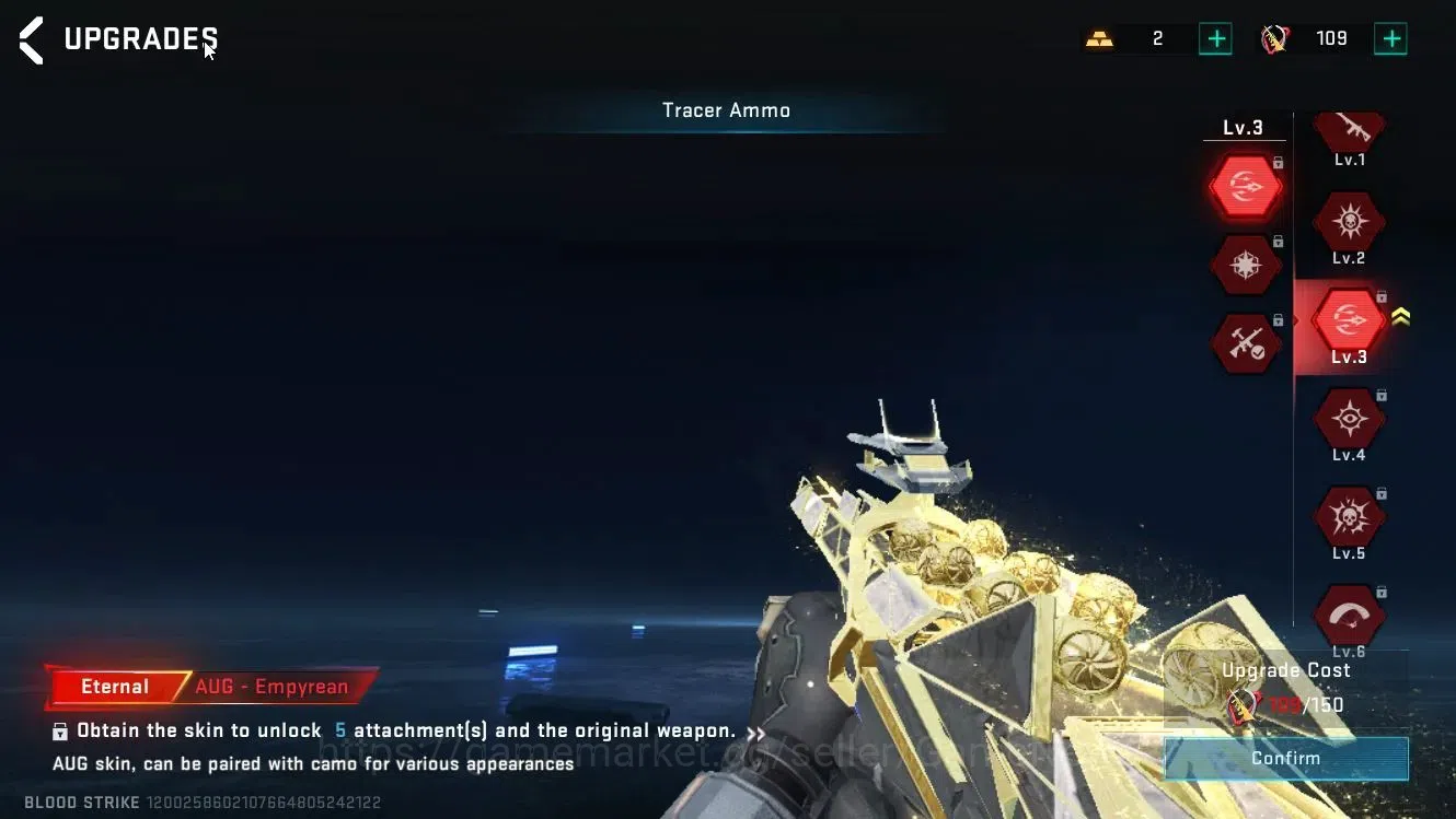 Blood Strike Accounts ASIA|2 ETERNAL[AUG-Empyrean Lv3,DE-Scorpius]|Melee image 13