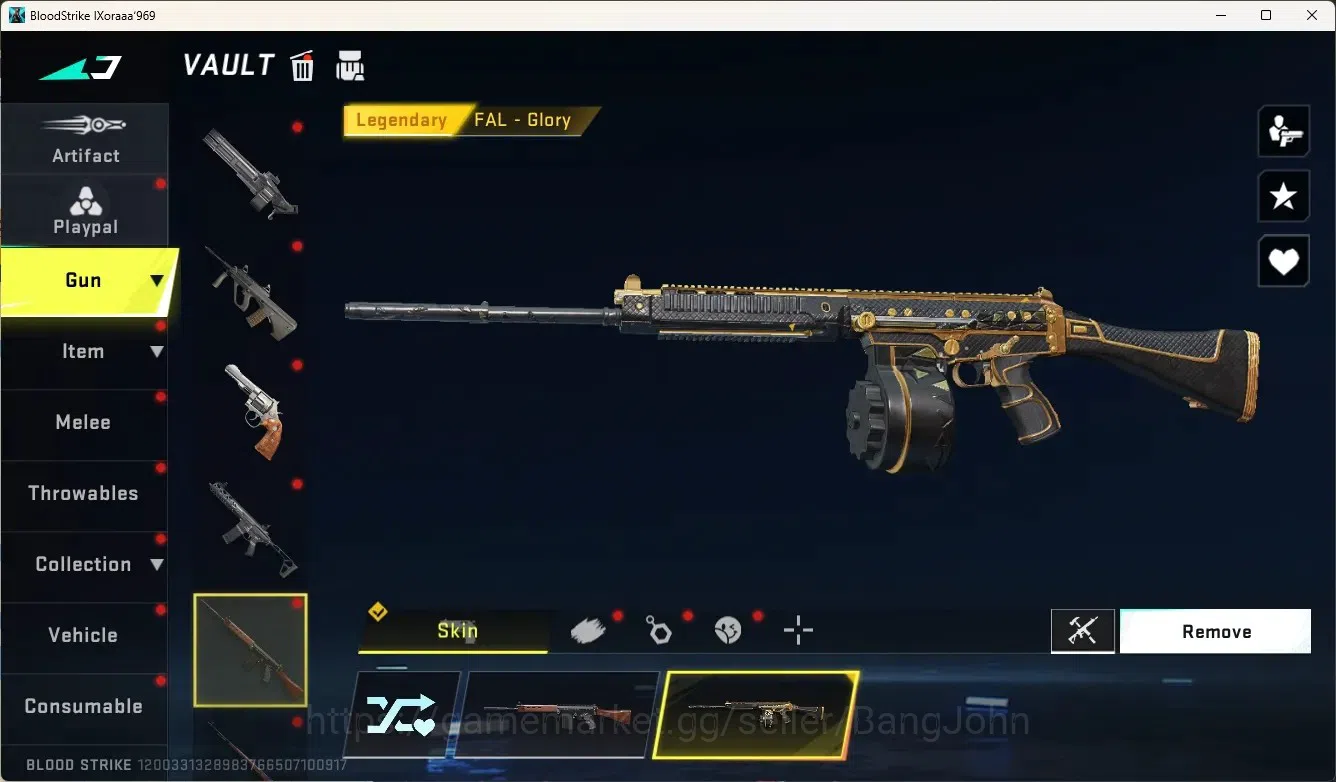 Blood Strike Accounts Others ASIA |1 Eternal Melee:Katar-Judgment|3 Ultra Gun|14 Legendary Gun|Check SS BS1991B 13