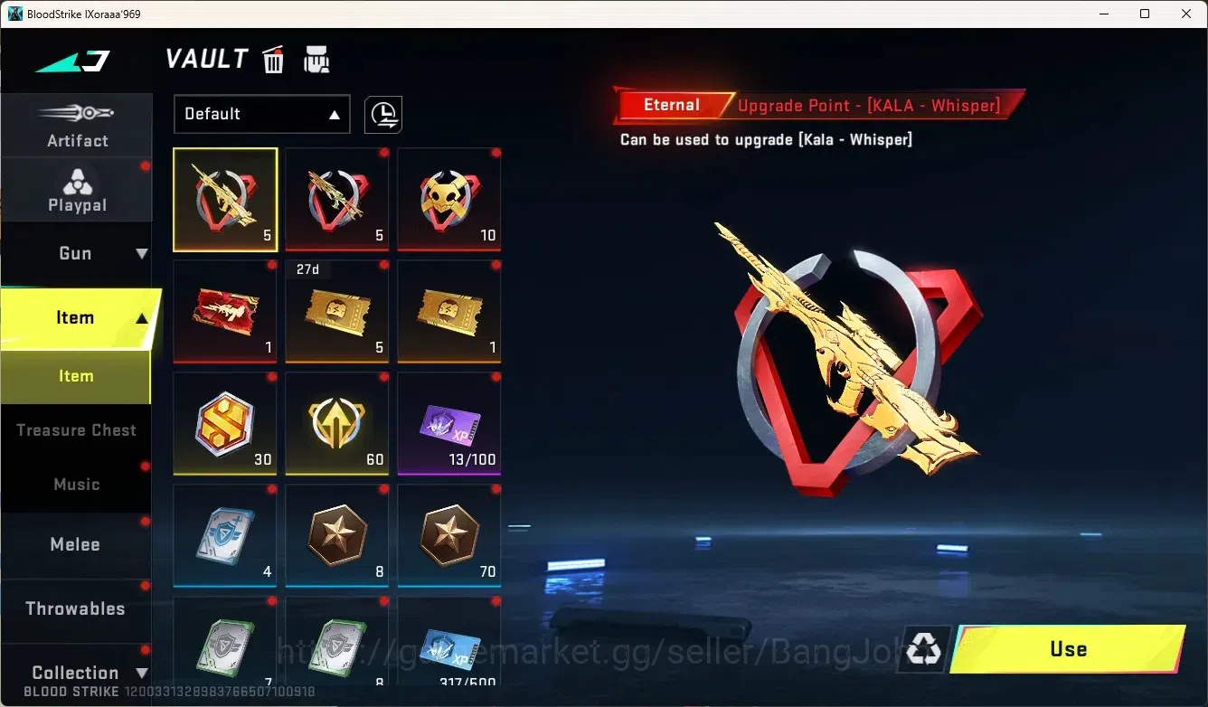 Blood Strike Accounts Others ASIA |1 Eternal Melee:Katar-Judgment|3 Ultra Gun|14 Legendary Gun|Check SS BS1991B 19