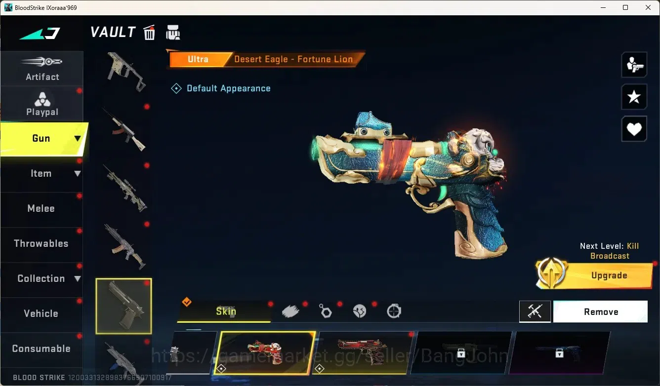 Blood Strike Accounts Others ASIA |1 Eternal Melee:Katar-Judgment|3 Ultra Gun|14 Legendary Gun|Check SS BS1991B 6