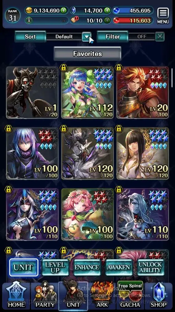 Last Cloudia Accounts Mid‑Game GLOBAL|Rank 31|Collab (Tilith,Vargas,DL Rimuru)+(SM Sera,DL J Samekh,E Lonardo,DL 1