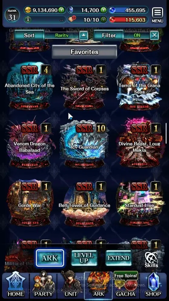 Last Cloudia Accounts Mid‑Game GLOBAL|Rank 31|Collab (Tilith,Vargas,DL Rimuru)+(SM Sera,DL J Samekh,E Lonardo,DL 11