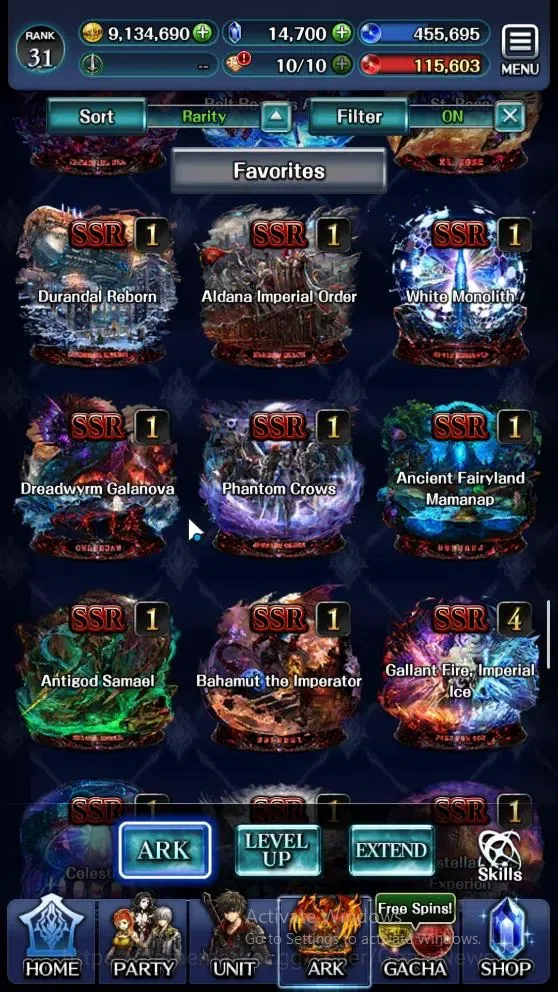 Last Cloudia Accounts Mid‑Game GLOBAL|Rank 31|Collab (Tilith,Vargas,DL Rimuru)+(SM Sera,DL J Samekh,E Lonardo,DL 14
