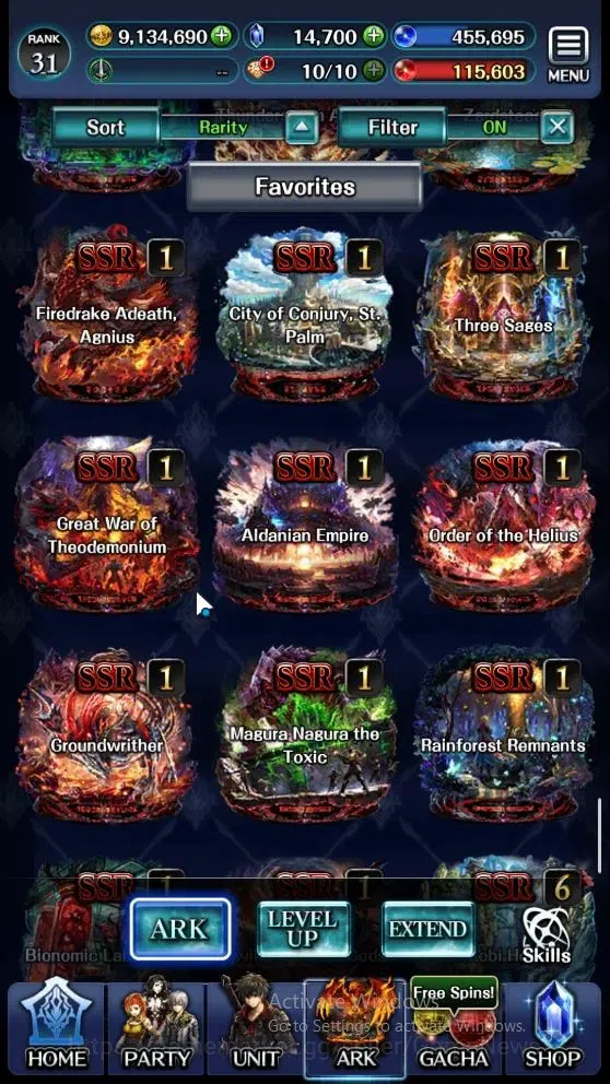 Last Cloudia Accounts Mid‑Game GLOBAL|Rank 31|Collab (Tilith,Vargas,DL Rimuru)+(SM Sera,DL J Samekh,E Lonardo,DL 16