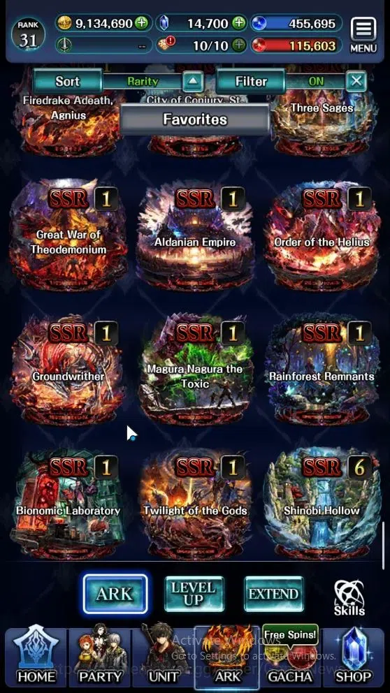 Last Cloudia Accounts Mid‑Game GLOBAL|Rank 31|Collab (Tilith,Vargas,DL Rimuru)+(SM Sera,DL J Samekh,E Lonardo,DL 17