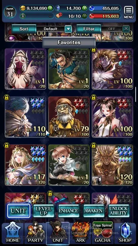 Last Cloudia Accounts Mid‑Game GLOBAL|Rank 31|Collab (Tilith,Vargas,DL Rimuru)+(SM Sera,DL J Samekh,E Lonardo,DL 3