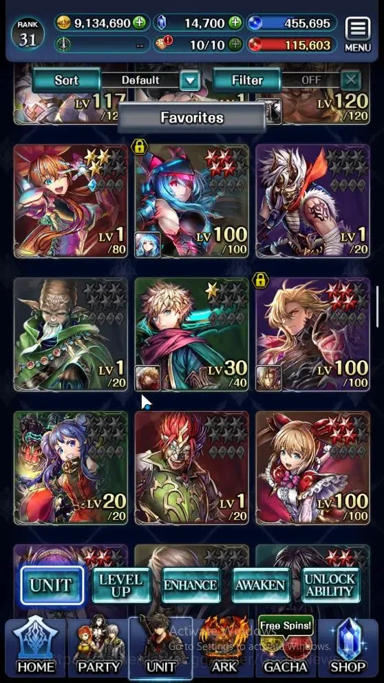 Last Cloudia Accounts Mid‑Game GLOBAL|Rank 31|Collab (Tilith,Vargas,DL Rimuru)+(SM Sera,DL J Samekh,E Lonardo,DL 4