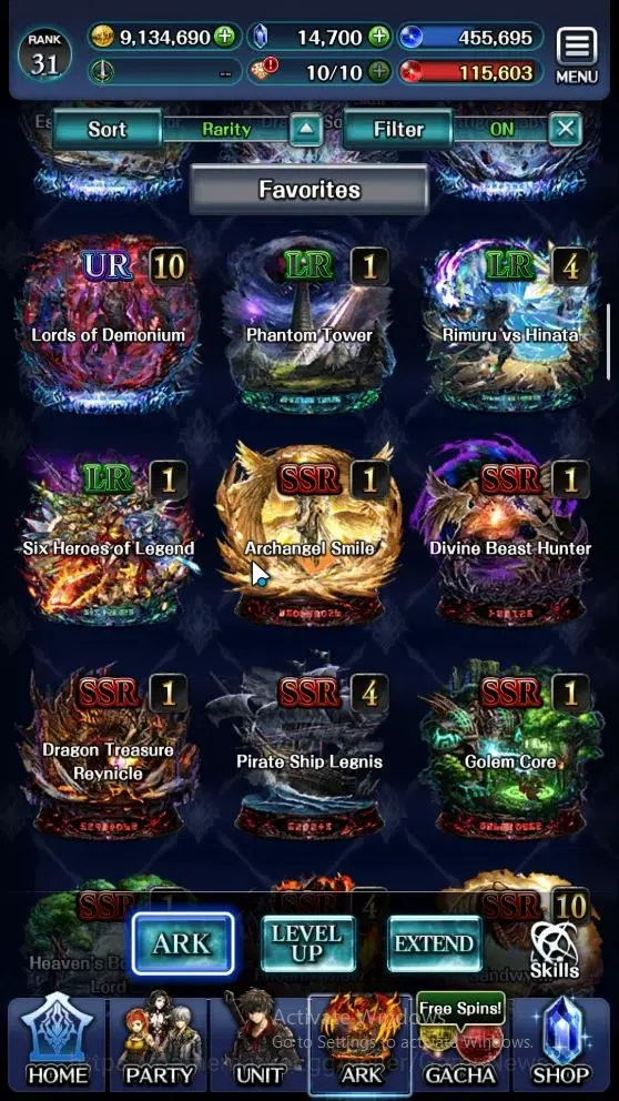 Last Cloudia Accounts Mid‑Game GLOBAL|Rank 31|Collab (Tilith,Vargas,DL Rimuru)+(SM Sera,DL J Samekh,E Lonardo,DL 9