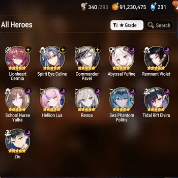 Epic Seven Accounts High-End Global UnVerif|11 ML(Tidal Elvira,School Nurse Yulha,Zio,etc)+Full