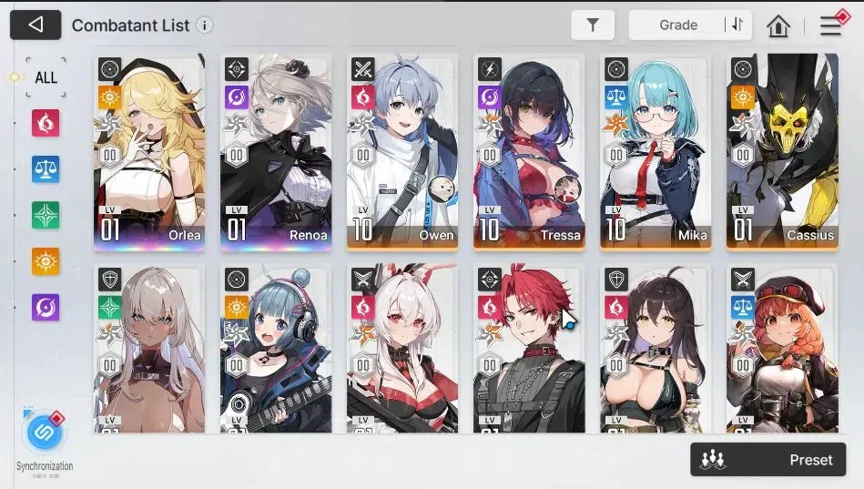 Chaos Zero Nightmare Accounts ASIA|Lv 54|8 SSR [Tenebria+Sign,Diana,Chizuru,Yuki image 4