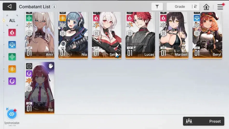 Chaos Zero Nightmare Accounts ASIA|Lv 54|8 SSR [Tenebria+Sign,Diana,Chizuru,Yuki image 5